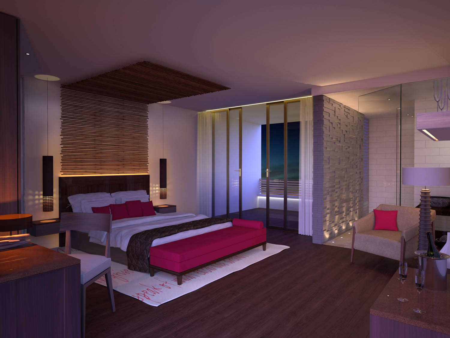 Hotel Design-H Barbados-Room Earth Night